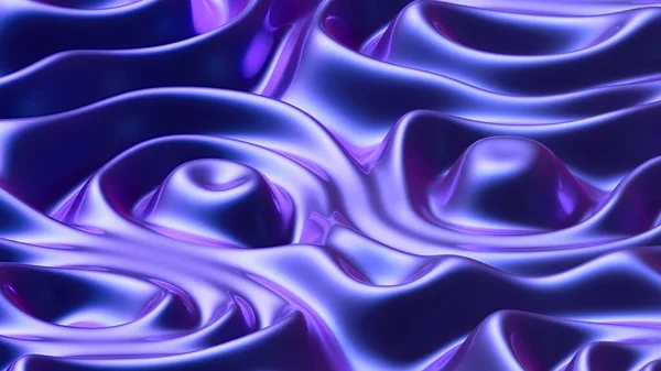 Ultrafialové abstraktní 3D pozadí s tekutým slizem — Stock fotografie
