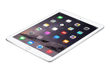 Yüzeyi gümüş elma ipad AIR 2 IOS 8 yalan tasarlanmış