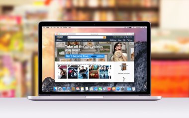 Apple Macbook Pro Amazon web sayfasını gösterir