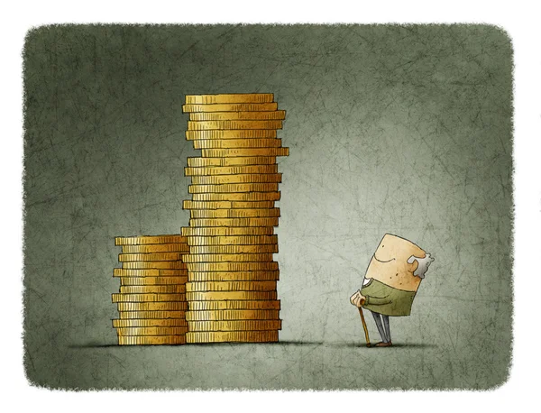 Yaşlı adam onun tasarruf arıyorum