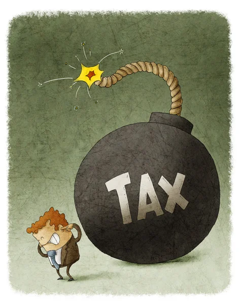 Huge tax bomb — Stock Photo, Image