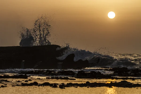 Coucher de soleil dans l'Atlantique — Photo