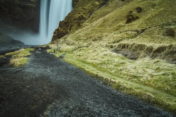 Islandwasserfall — Stockfoto