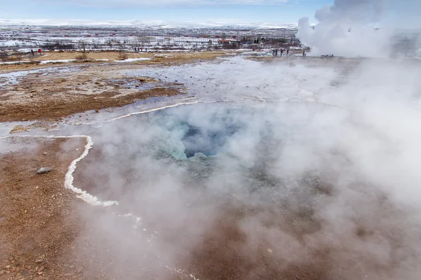 冰岛的火山活动 — 图库照片