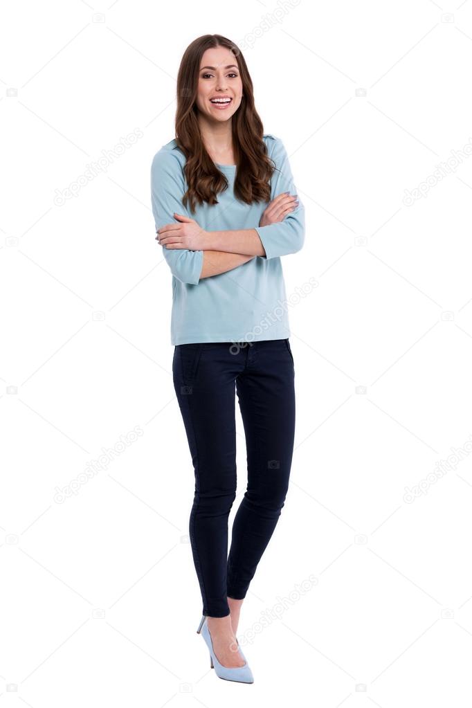 Attractive woman standing