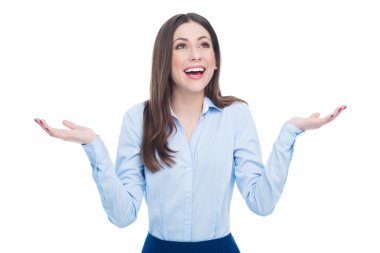 çekici bir kadın işaret