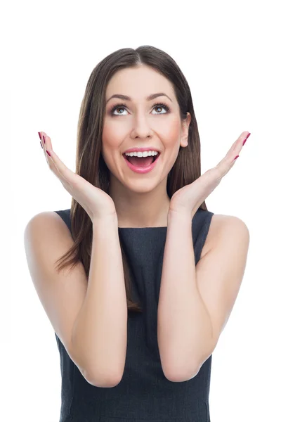 Surprised young businesswoman — Stock Photo, Image