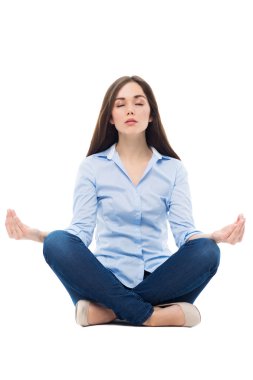 güzel bir kadın meditasyon