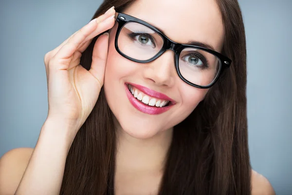 Giovane donna in occhiali — Foto Stock