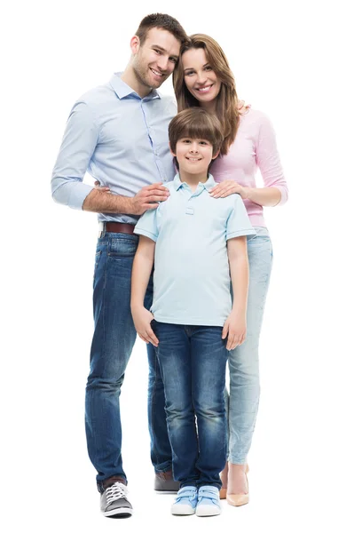 Happy family with son — Stock Photo, Image