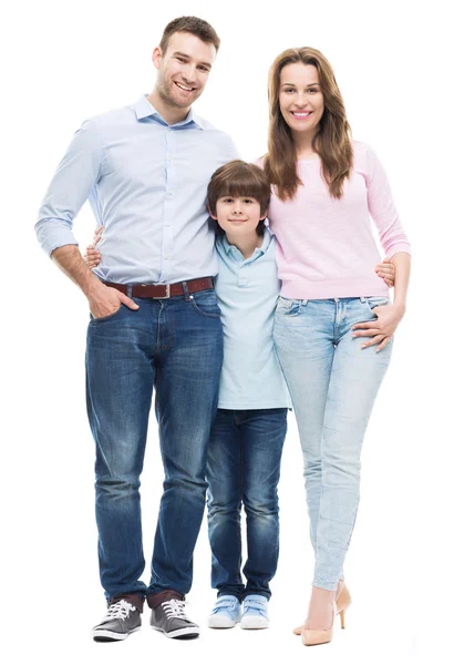 Família feliz com filho — Fotografia de Stock