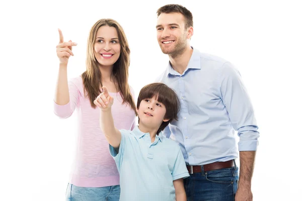 Glückliche Familie mit Sohn — Stockfoto