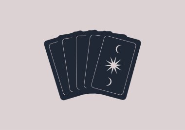 Bir deste tarot kartı, eski bir ruhani ritüel.