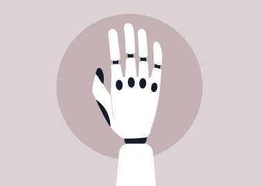 Robotik yapay el, yeni teknoloji konsepti