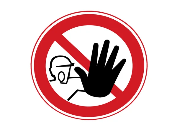 Forbidden sign on the white background — Stock Photo, Image
