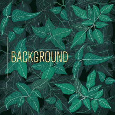 Egzotik bitki çizgisi sanat temsilciliği