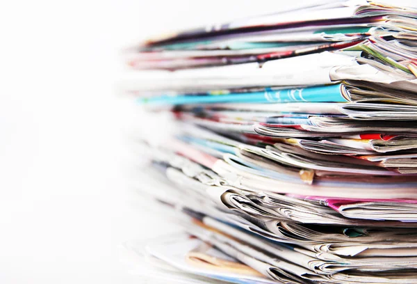 Newspapers and magazines — Stock Photo, Image