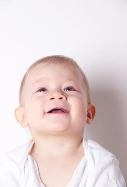 Bebé niño en fondo blanco —  Fotos de Stock