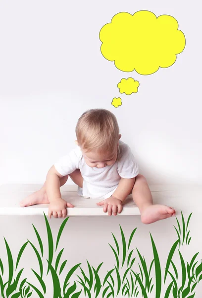 erkek bebek ve kitap