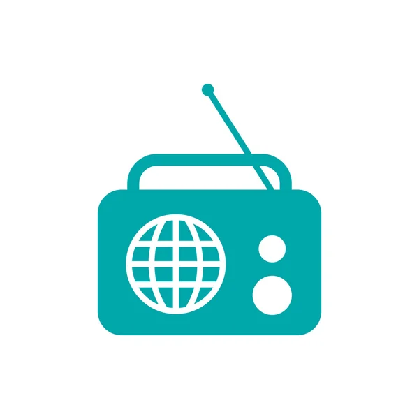 Radio Ikone Konzept Flacher Stil Design Illustration Symbol — Stockfoto