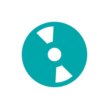 Cd simgesi. Düz biçim tasarım resimleme simgesini kavra.