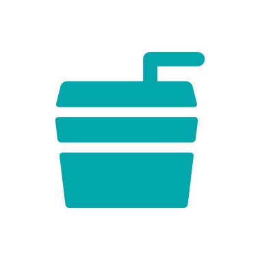 İçki ikonunu kaldır. Düz biçim tasarım resimleme simgesini kavra.