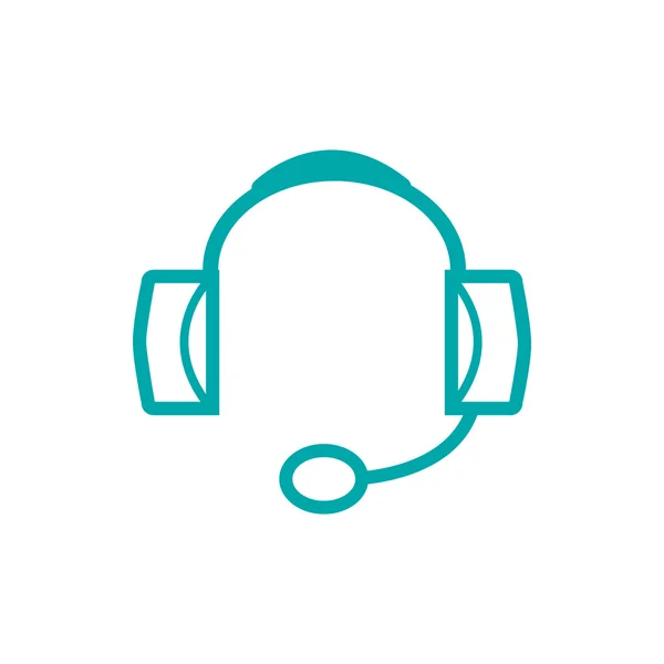 Headphone Icon Earphones Icon Concept Flat Style Design Illustration Icon — 스톡 사진