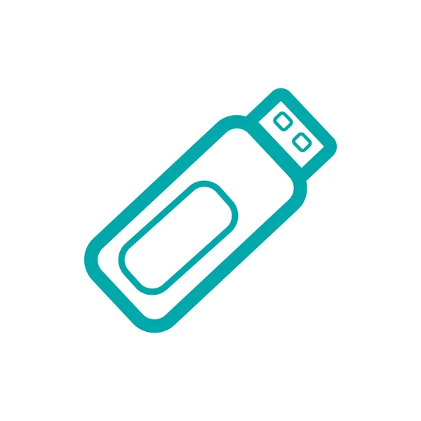 Usb Symbol Icon Concept Flat Style Design Illustration Icon — 스톡 사진