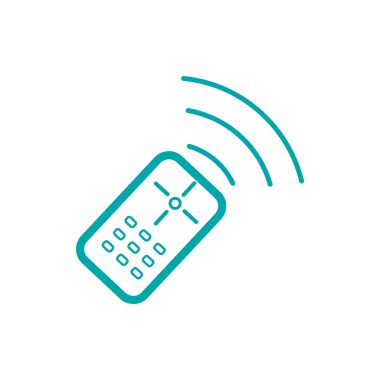 Uzaktan kumanda simgesi. Düz biçim tasarım resimleme simgesini kavra.