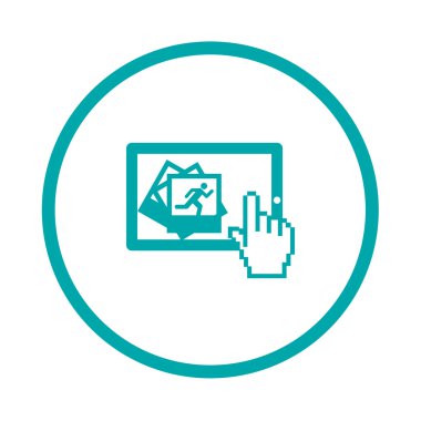 Resim simgesi. Resim simgesi. Düz biçim tasarım resimleme simgesini kavra.