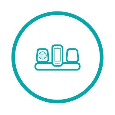 Daha yüksek sesle ikon. Stereo ikonu. Düz biçim tasarım resimleme simgesini kavra.