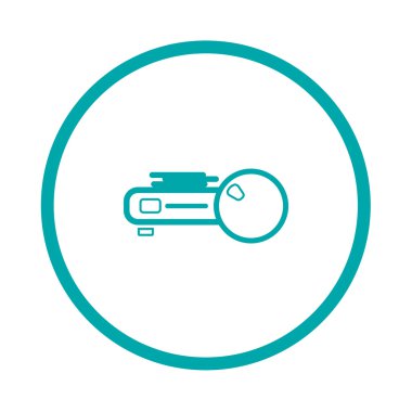 Cd simgesi. Düz biçim tasarım resimleme simgesini kavra.