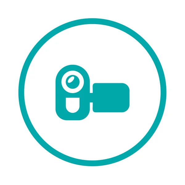 Video Camera Icon Concept Flat Style Design Illustration Icon — 스톡 사진