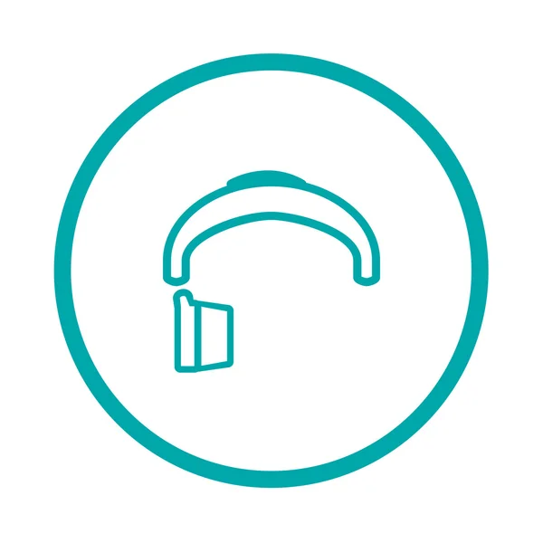 Headphone Icon Earphones Icon Concept Flat Style Design Illustration Icon — ストック写真