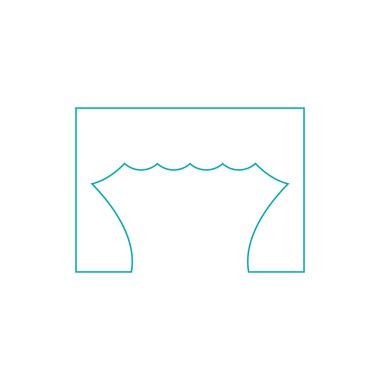 Tiyatro sahnesi ikonu. Düz biçim tasarım resimleme simgesini kavra.