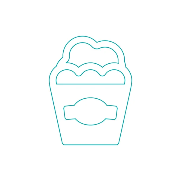 Pop corn icon. Concept flat style design illustration icon.