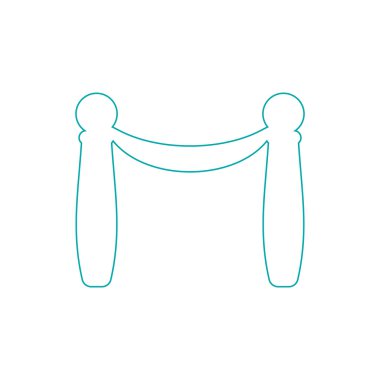 Barikat simgesini sıraya dizin. Düz biçim tasarım resimleme simgesini kavra.