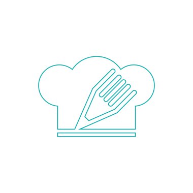 Tarif ikonu. Düz biçim tasarım resimleme simgesini kavra.