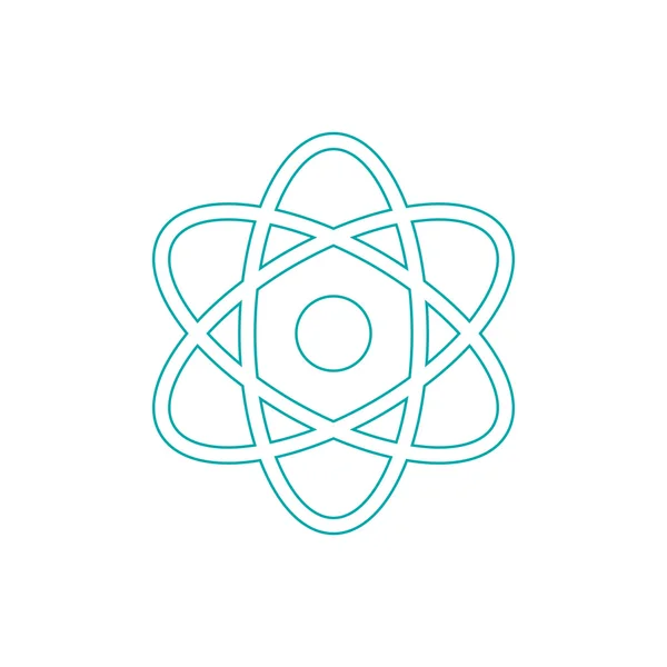 Atom Icon Molecule Icon Galaxy Icon Concept Flat Style Design — 스톡 사진