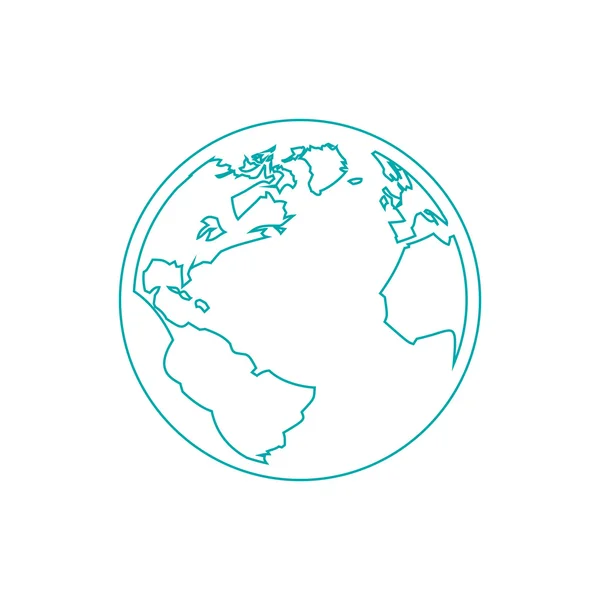 Globe icon. World icon. Concept flat style design illustration icon.