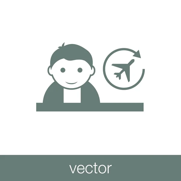 Icono Noticias Icono Ilustración Diseño Estilo Plano Concepto — Vector de stock