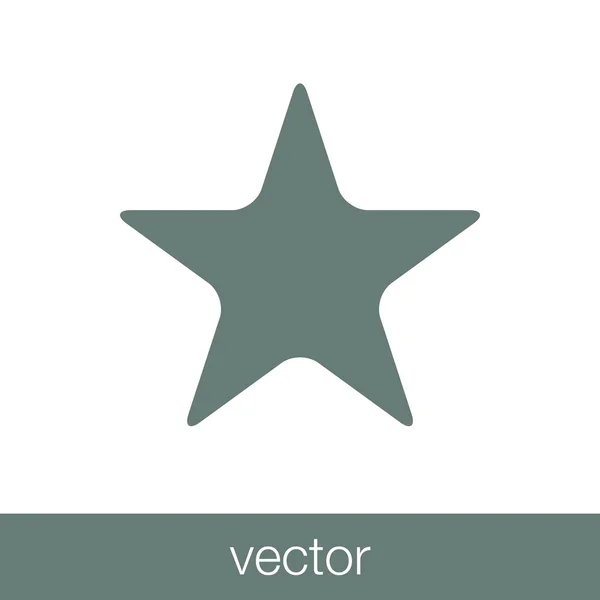 Star Symbol Konzept Flacher Stil Design Illustration Symbol — Stockvektor