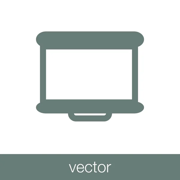 Icono Del Proyector Icono Ilustración Diseño Estilo Plano Concepto — Vector de stock