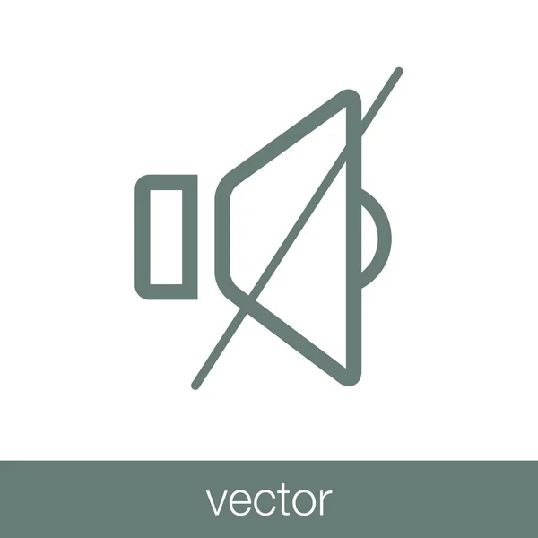 Значок Громче Икона Стерео Иконка Плоским Дизайном — стоковый вектор