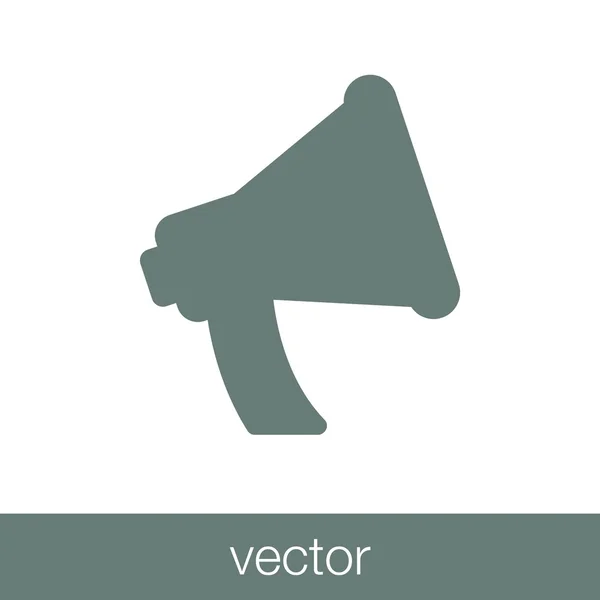 Icono Del Altavoz Icono Ilustración Diseño Estilo Plano Concepto — Vector de stock