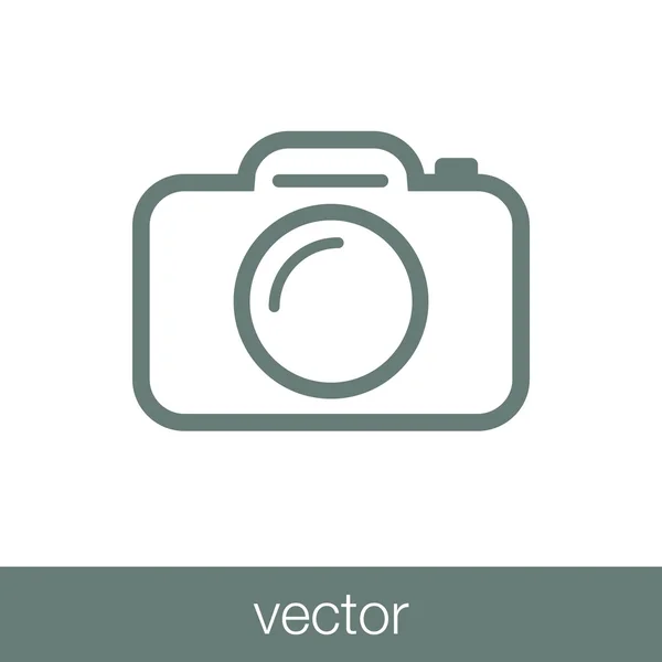 Camera Icon Concept Flat Style Design Illustration Icon — Stock Vector