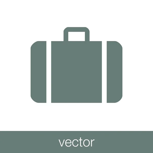 Luggage Icon Travel Bag Icon Concept Flat Style Design Illustration — Stock Vector