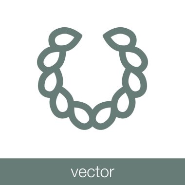 Ödül ikonu. Düz biçim tasarım resimleme simgesini kavra.