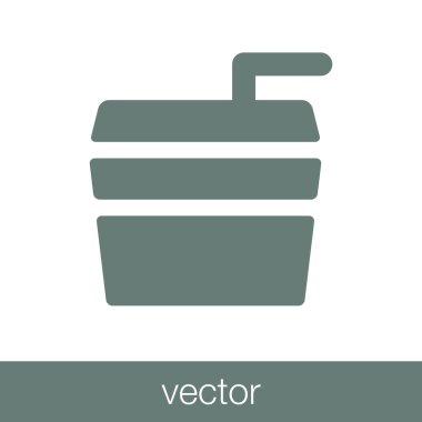 İçki ikonunu kaldır. Düz biçim tasarım resimleme simgesini kavra.