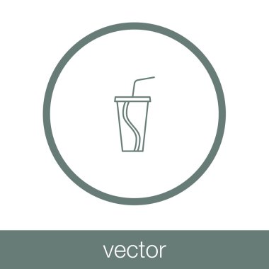 İçki ikonunu kaldır. Düz biçim tasarım resimleme simgesini kavra.